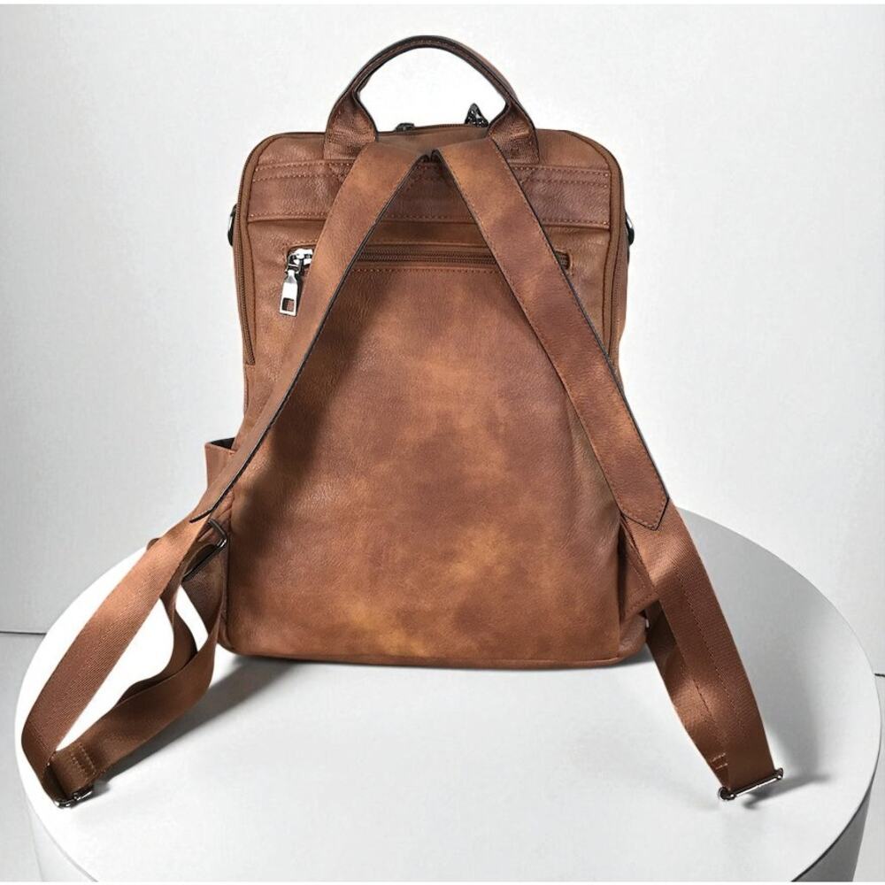 Fadeon Leather Convertible Backpack Shoulder Bag … - image 7
